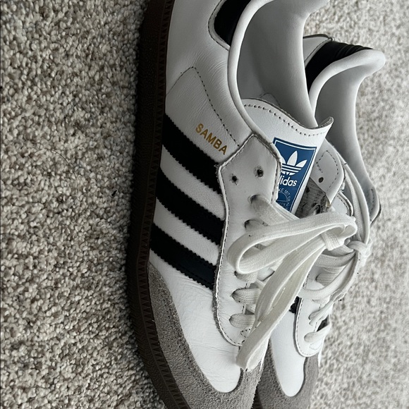 Adidas Samba White and Black Sneakers - Picture 1 of 4